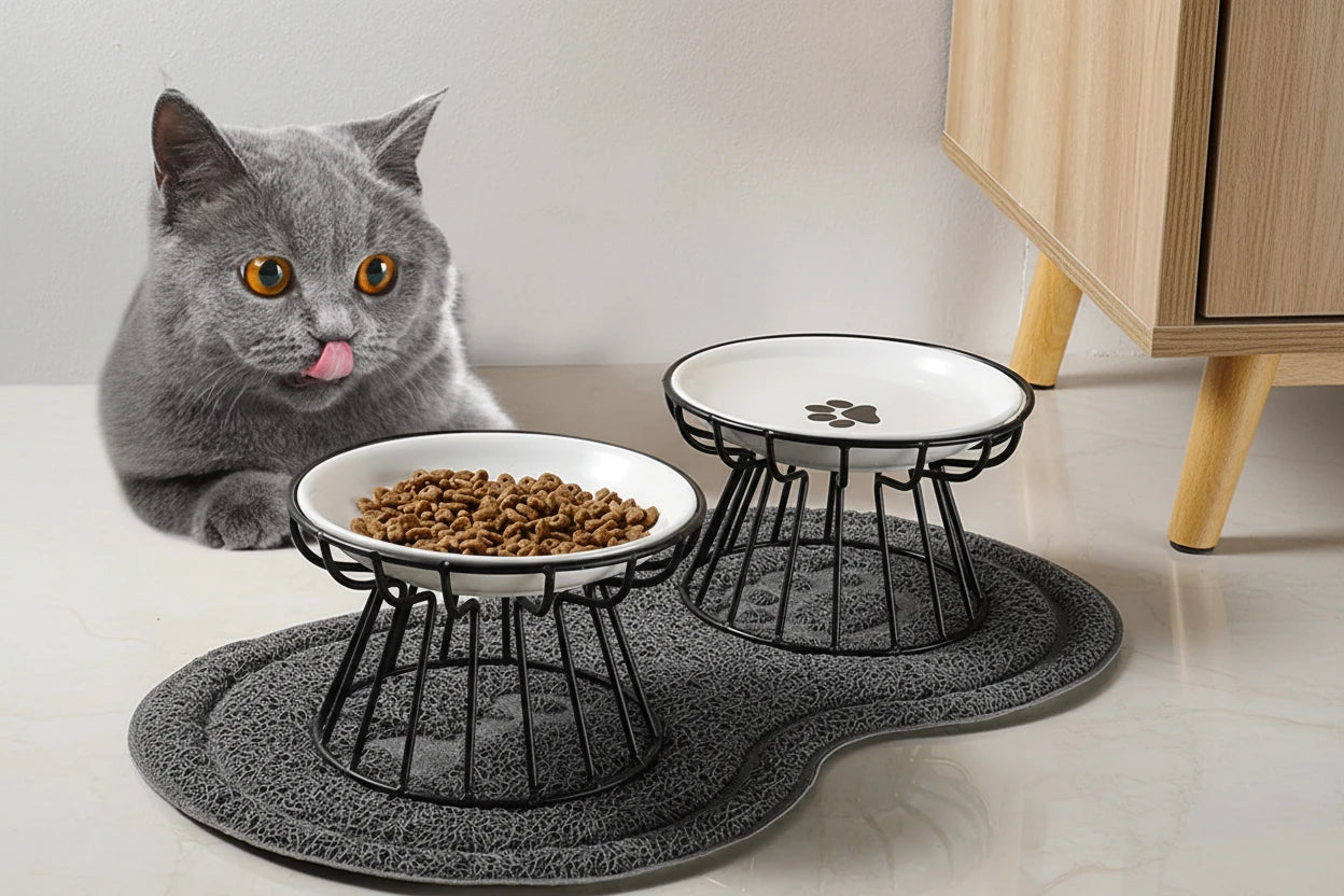 Keramiknapf mit Metallständer